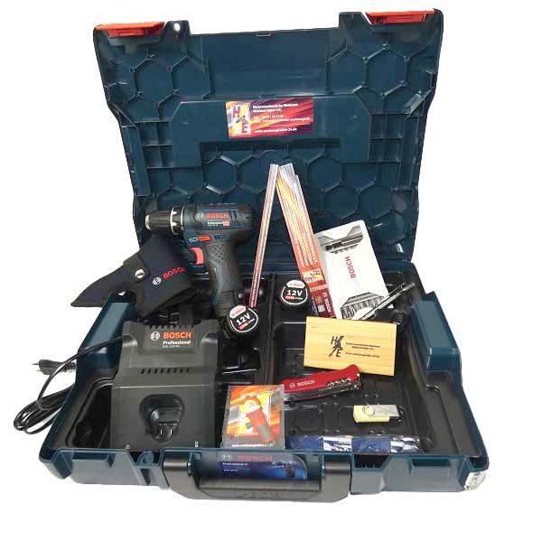 Bosch Akkuschrauber GSR 12V-15 3x2,0Ah ACC L-Boxx