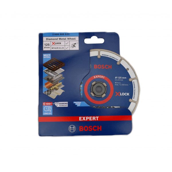 Bosch  Diamantscheibe  XLock Metall 125mm