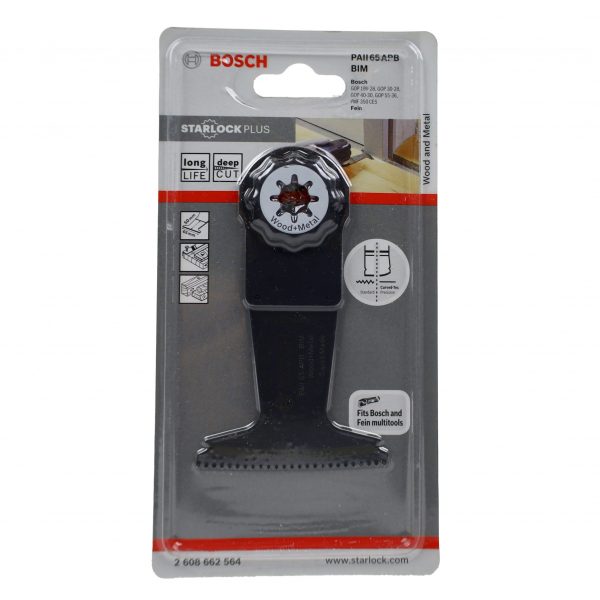 Bosch Bimetall Tauchsägeblatt PAII 65 APB, Wood and Metal, 50 x 65 mm, (1)