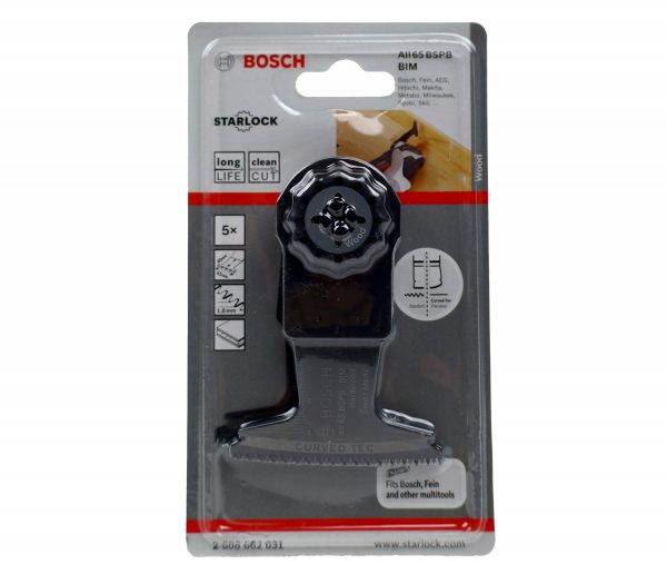 Bosch Tauchsägeblatt AII 65 BSPB, Hard Wood, 40 x 65 mm, Starlock 5er-Pack