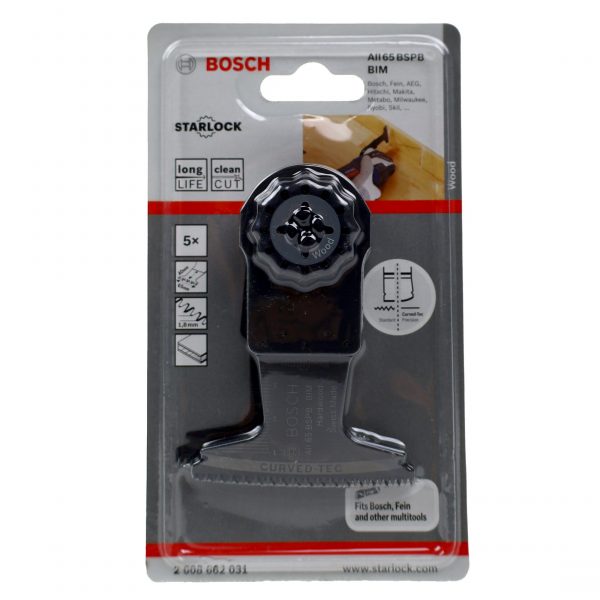 Bosch Tauchsägeblatt AII 65 BSPB, Hard Wood, 40 x 65 mm, Starlock 5er-Pack