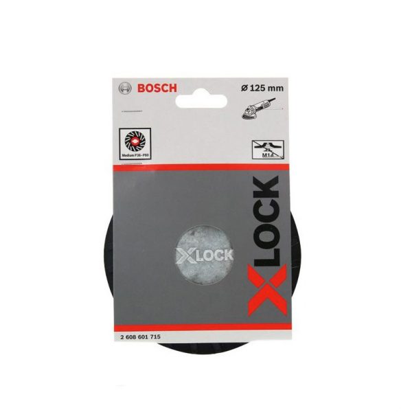 Bosch Stützteller X-LOCK, 125 mm, mittelhart, 12.250 U/min