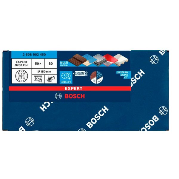 Bosch EXPERT O780 Folienschleifscheibe, 150 mm, G80