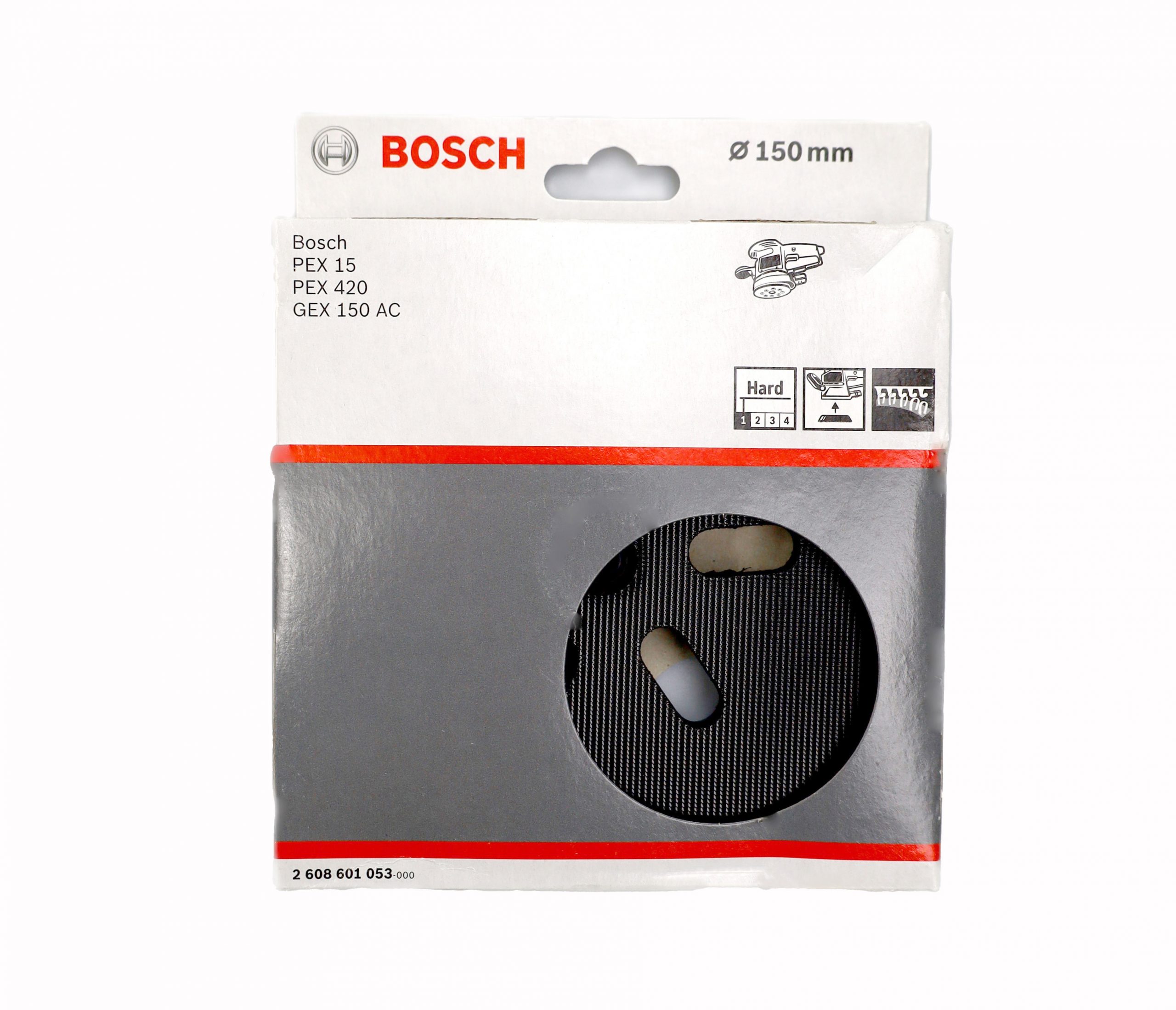 Bosch Exzenter-Schleifteller hart, 150 mm, für GEX 150 AC Professional, PEX 15 AE 6 Loch