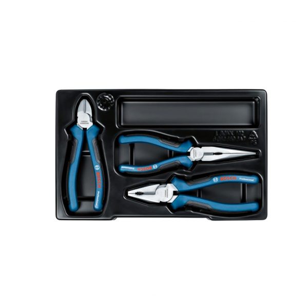 Bosch Zangen-Set  Kombizange Spitzzange und Diagonal-Seitenschneider