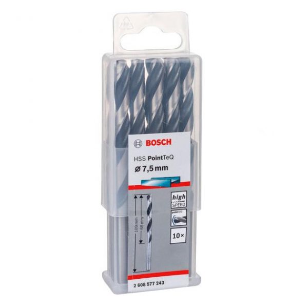Bosch HSS PointTec BOHRER 7,5mm * 69mm DIN 338