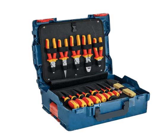 BOSCH Handwerkzeugkoffer für Elektriker 37-tlg