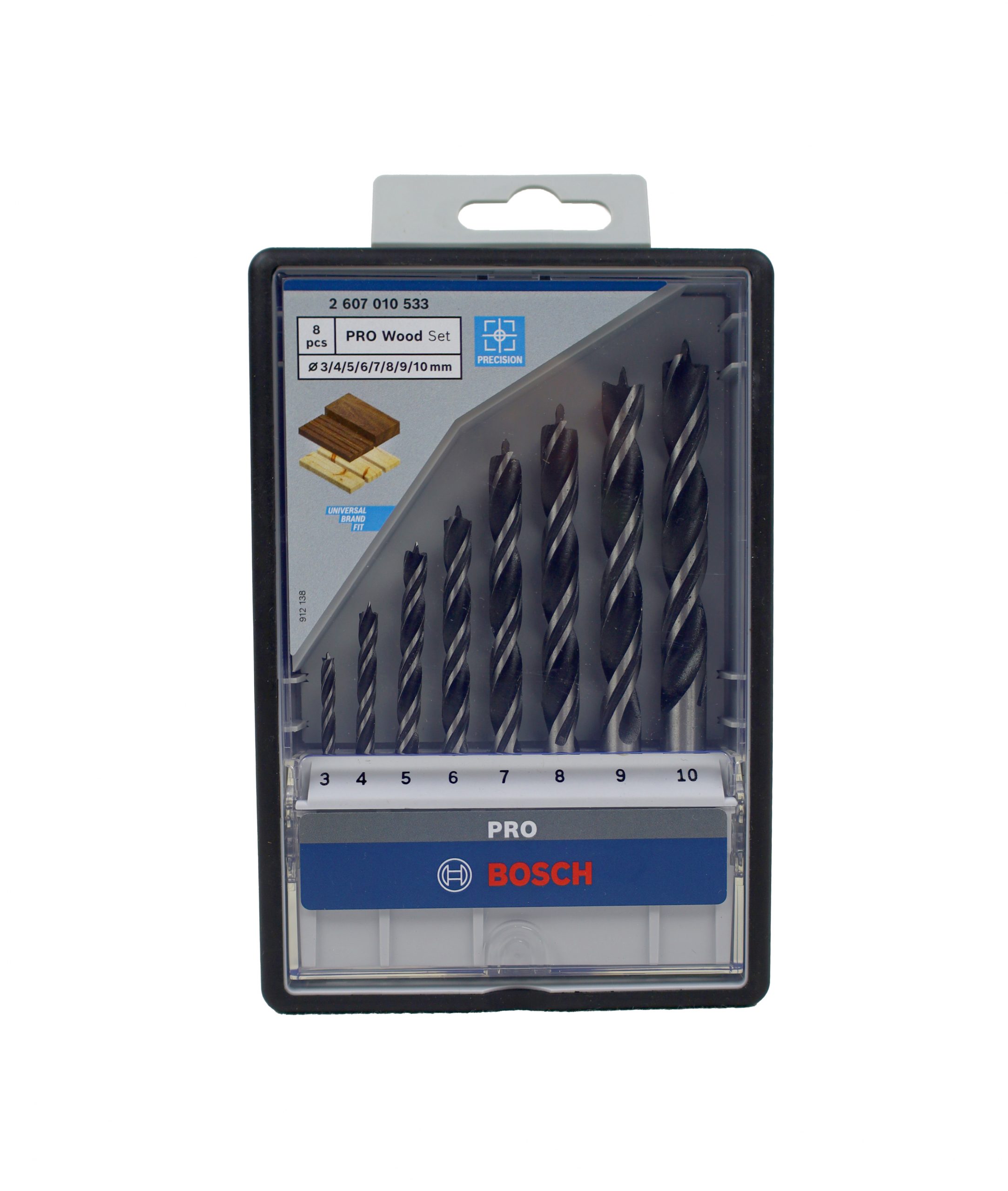 BOSCH Pro Holzspiralbohrer Set 8teilig